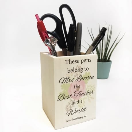 Personalised Teacher Pen Pot