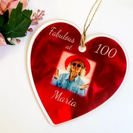 100th Birthday Heart