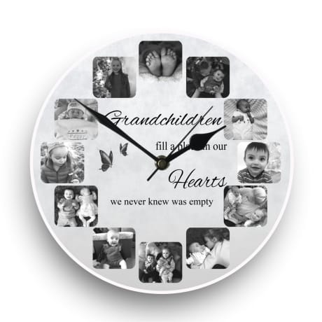 Personalised 12 photo clock