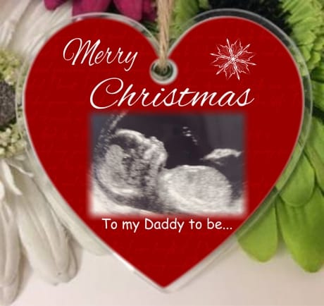 Christmas heart  Daddy to be