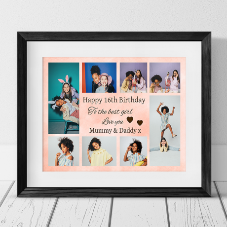 Birthday Collage Personalised Frame