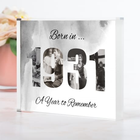 1931 Personalised Photo Block Collage 