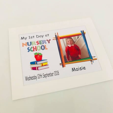 Personalised My First day at Nursery School 