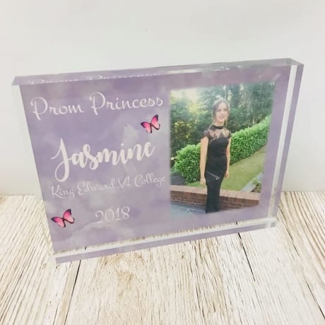 Prom 2018 personalised photo block