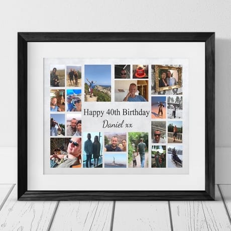 22 Photo Collage 40th Birthday