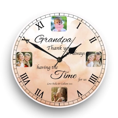 Personalised Photo Clock - having the time