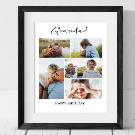  6 photo Birthday Collage - Grandad