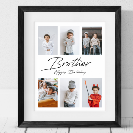 A3 6 Photo Personalised Collage - Brother 