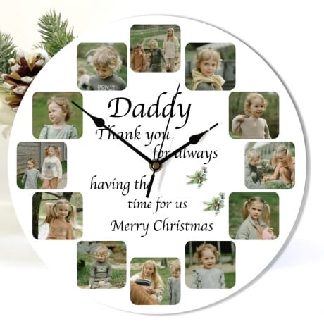 Christmas Dad clock - Having the time for us 