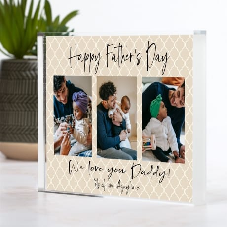 Father's Day Daddy Photo Block Collage  