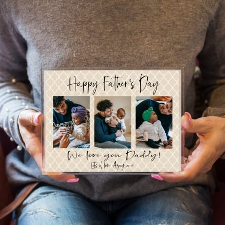 Father's Day Daddy Photo Block Collage  