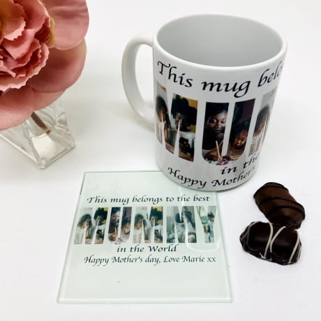 Mummy Photo Letters Mug  Mother's day