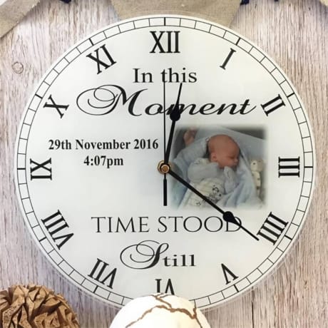 Personalised clock - Moments in time 1 photo