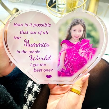 Personalised Acrylic Heart Photo Block - How is it possible