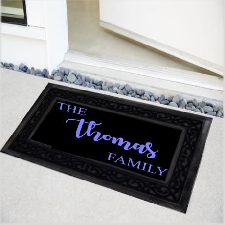 Luxury Personalised Family Doormat