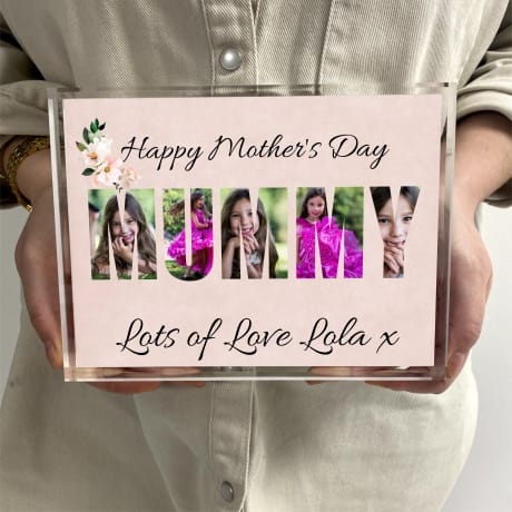 Mummy photo block collage - Happy Mother's day