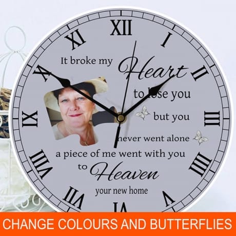 Personalised Clock - It broke my heart...