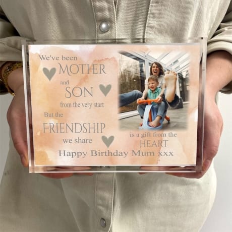 Mother and Son Birthday Block