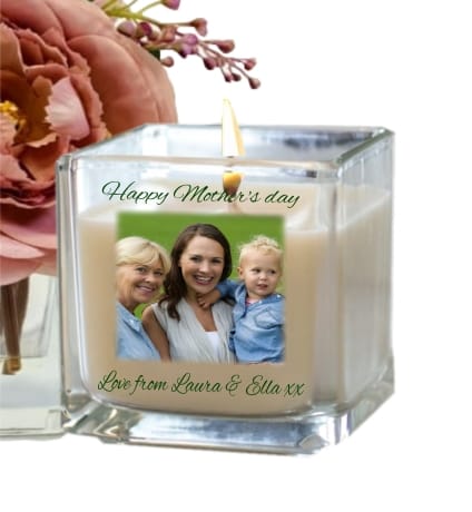 Glass Candle Holder - Mother's day