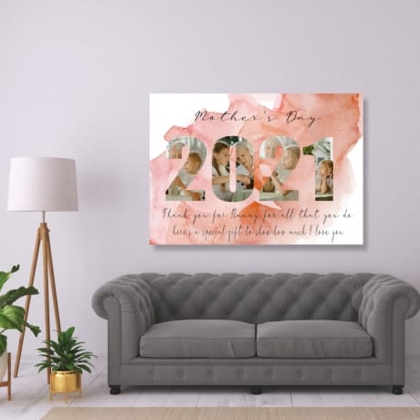 2021 Mother's Day for Nanny Photo Canvas
