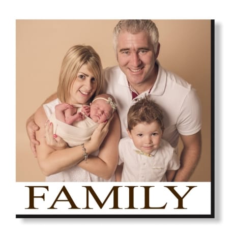 Pic N Mix Photo tiles - Family, text is editable