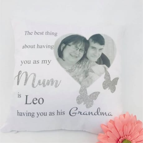 Personalised glitter cushion The best thing ..