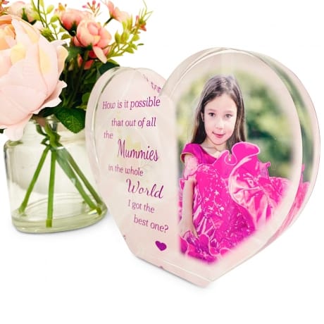 Personalised Acrylic Heart Photo Block - How is it possible
