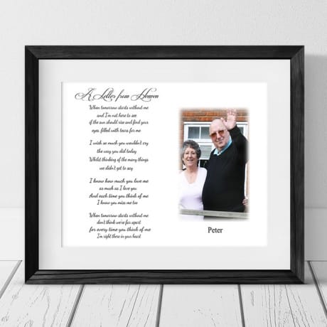 Personalised Remembrance Keepsake - A letter from Heaven