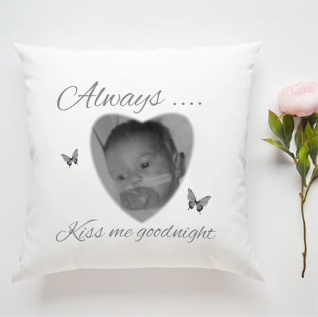 Personalised Cushion - Always Kiss Me Goodnight