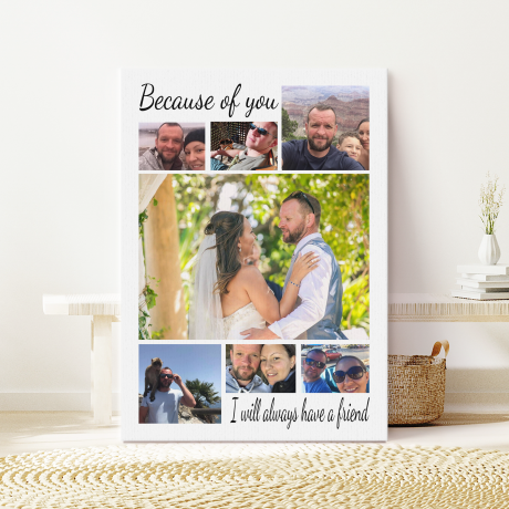 7 Photo Lg Canvas -   Because of you