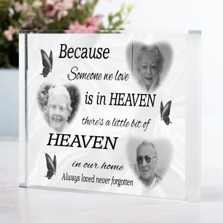 Because someone we love is in heaven with 3 photos