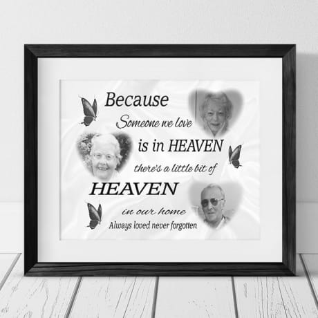 Because someone we love is in heaven with 3 photos