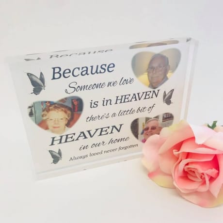 Because someone we love is in heaven Photo Block