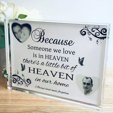 Remembrance photo block or frame