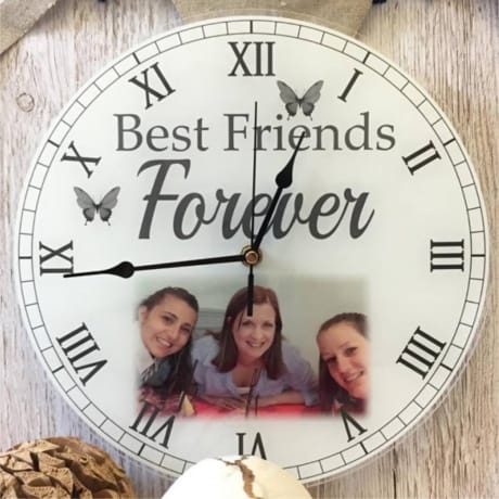 BOGOF Personalised clock - Best friends forever