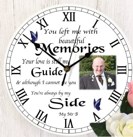 BOGOF Personalised Clock - Beautiful Memories 