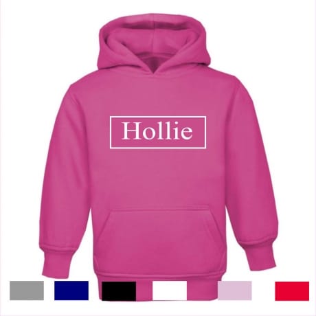Personalised name hoodie