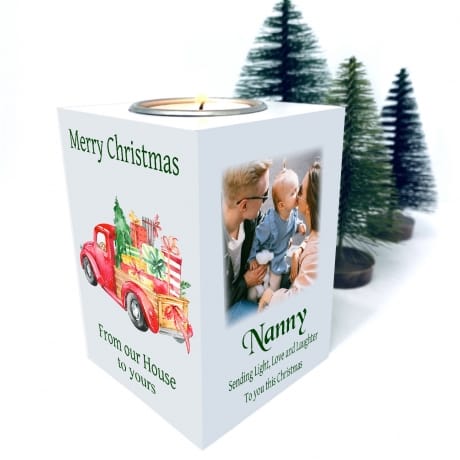 Christmas Tealight Holder - Sending light, Love and Laughter