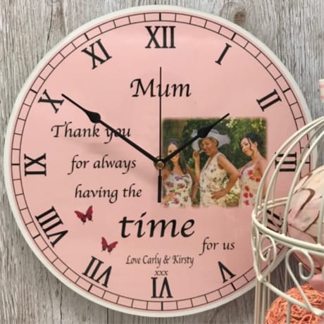 BOGOF Personalised clock - Thank you for... 