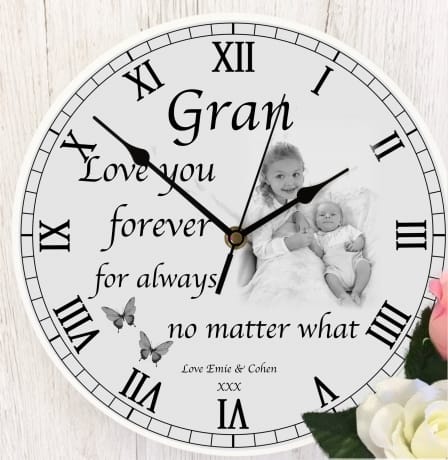 BOGOF Personalised clock - Love you forever