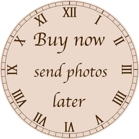 Buy now send photos later