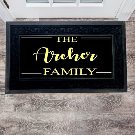 Personalised Luxury Family Doormat