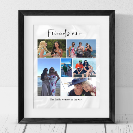  A3 6 photo Birthday Collage Print - Friends are