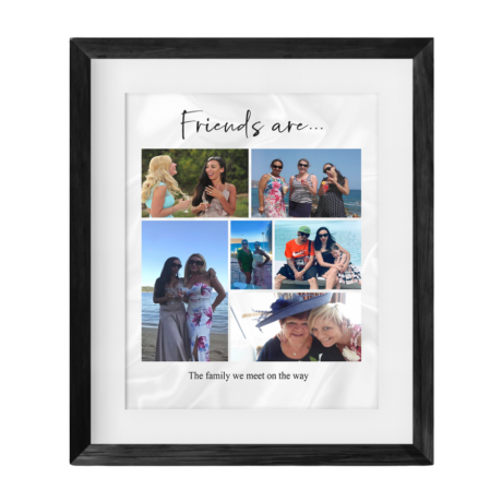  6 photo Birthday Collage Print - Friends are