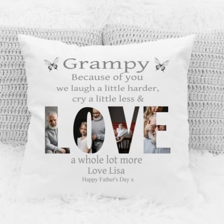 Because of you : Father's Day Cushion 