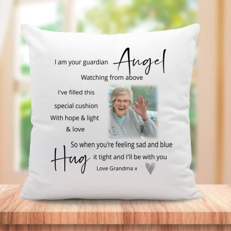 45cm Personalised Photo Cushion - Add Message & 6 Photo's
