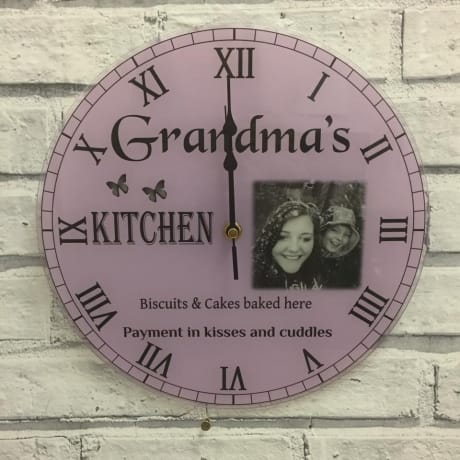 Personalised clock - Nanny's Kitchen