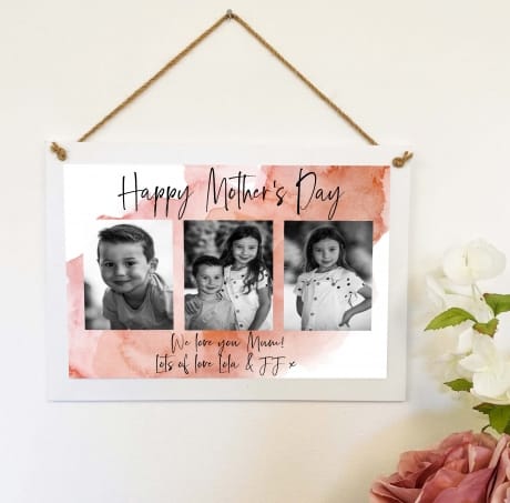 Mother's Day Photo Collage Wall Sign