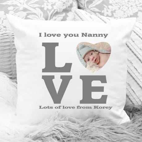 Love photo cushion