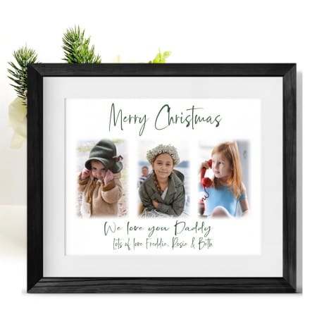 Christmas Photo Frame Collage Dad